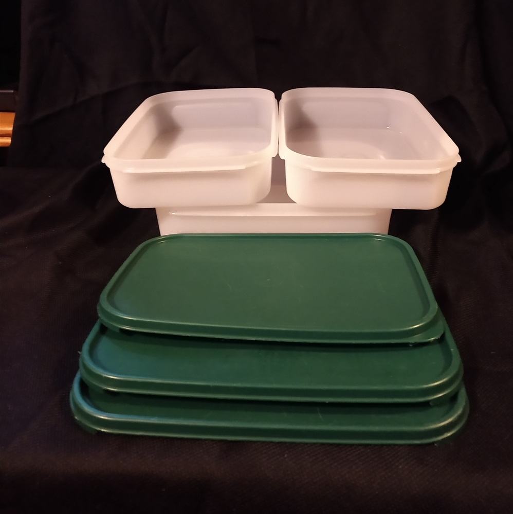 Tupperware set 3 Food storage containers #1608